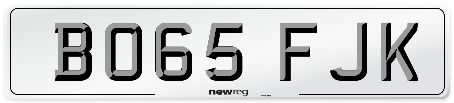 BO65 FJK Number Plate from New Reg